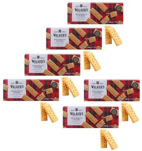 Walkers | Biscotti Inglesi Burro e Sale - 6 Blister | Frollini Burro Scozzese | Biscotti Tradizionali Inglesi