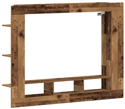 vidaXL Mobile TV a Muro Legno Invecchiato 152x22x113 cm