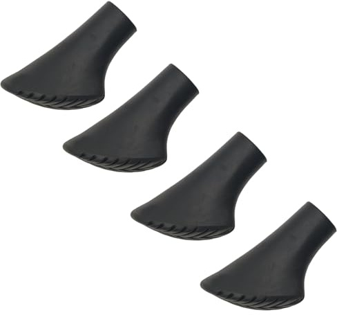 Vroxdrez 4 Stück Nordic Walking Stöcke Gummipuffer – Hochwertige Ersatzpads für Walking- & Trekkingstöcke, stoßdämpfend, rutschfest & strapazierfähig, passend für Stöcke mit 11mm Durchmesser