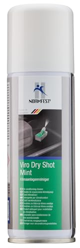 Normfest Viro Dry Shot – Klimaanlagenreiniger und Innenraum-Spray, trockene Vernebelung ohne Rückstände, neutralisiert Gerüche und Keime, Duftnote Minze, einfache Anwendung, 100ml