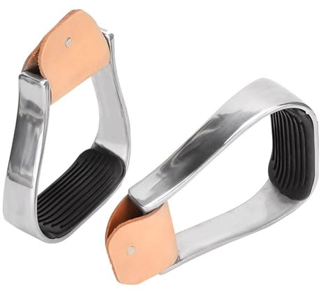 Jxngery Reitsteigbügel Western Horse Saddle Tack Overshoe Aluminium gepolsterte Westernsteigbügel