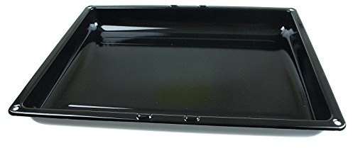 Qualtex Large Tin Baking Tray Perfect for Baking Food in The Oven Size 280 x 355 mm Black