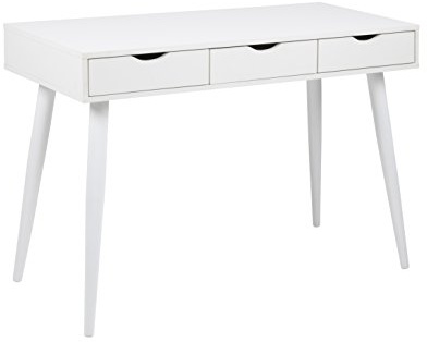 AC Design Furniture Schreibtisch Ivar, weiss, MDF, B: 50 x T: 110 x H: 77 cm