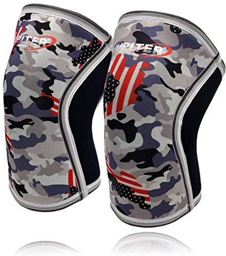kniebandagen gewichtheben,für Kraftsport kniebeuge,knieschoner krafttraining, Knee Sleeve aus 7 mm Neopren, Unisex