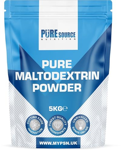 100% Pure Maltodextrin Fast Release Carbohydrate Powder, Energy Supplement, Quick Fuel Carb Source, Intra & Post Workout Recovery Carbs Powder (5Kg)