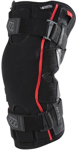 Troy Lee Designs Knieschoner für MTB und Motorrad 6400 Knee Brace mit seitlichen Stützen und verstellbaren Riemen
