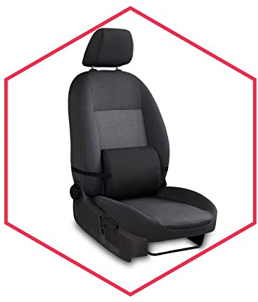 Saferide Rückenkissen Schwarz 1 STK. Rückenstütze Für Auto Lendenkissen Lordosenstütze