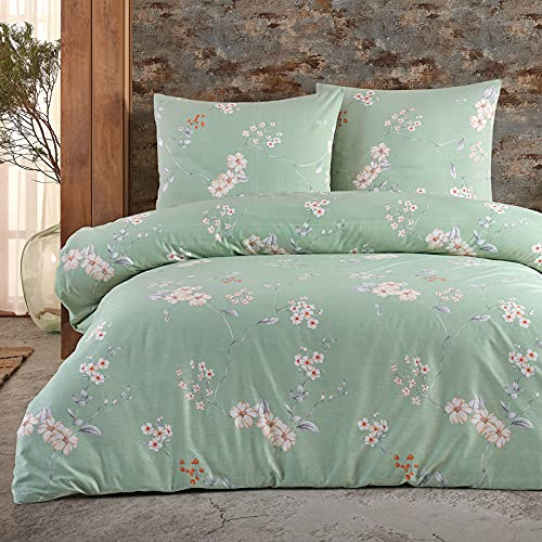 Buymax Bettwäsche 135x200 cm 4-teilig – Bettwäsche Set Renforcé 100% Baumwolle, 2 x Bettbezug 135x200 cm und 2 x Kissenbezüge 80x80 cm, Oeko-TEX, Reißverschluss, weich und atmungsaktiv
