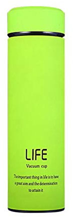 YIFEID Termo Taza Botella De 500ml De Agua Termo Taza De Té con Filtro De Acero Inoxidable Filtro Termo Oficina Térmica Taza De La Taza De Café,Un 500ml Verde