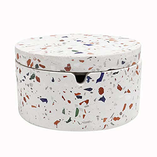 Aschenbecher Windaschenbecher Achenbecher Ornamente Aschenbecher Nordic Water Write Stein Mit Deckeln Minimalistischer Winde Syble Hotel Zimmer Lieferung-Zwerg Kleines Rot