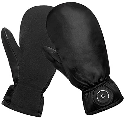 Aublinto Winter Warme Elektrische Fäustlinge,Beheizbares Handschuhfutter USB Beheizte Handschuhe Handwärmer Thermoisolierte Beheizbare Touchscreen Handschuhe für Wintersport Outdoor Klettern