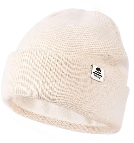 FURTALK Unisex Baby Kleinkind Kind Beanie Strickmütze mit weiches Fleecefutter Warme Wintermütze für Mädchen und Jungen