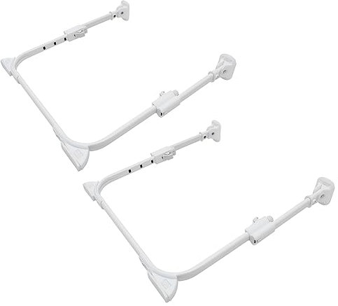jojofuny 1 Paar Klappbare Tischbeine Zusammenklappbarer Laptop Verstellbares Möbelbein Klappbares Tischbein Laptop Tablett Tischbein Serviertablett Tabletts Bilden Tragbar Eisennylon Weiß