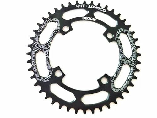 SkyjOy Kettenblatt Rundes 104BCD 40/42/44/46/48/50/52 T Mountainbike MTB-Fahrrad for 8-12-Gang-Kurbelgarnitur Aluminium-Kettenblatt Kettenblatt 38 ZäHne (Größe : 40T, Color : Noir)