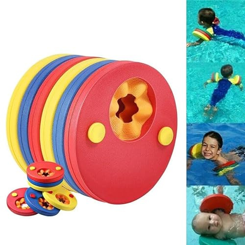 6Pcs Arm Bands Swimming Float Discs Kids EVA Foam Armband Pool Set for Swim Learning