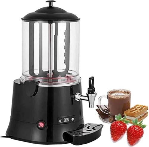 Commercial Hot Chocolate Maker 5L Electric Dispenser Warmer, 400W with Adjustable Thermostat for Heating Coffee, Milk, Tea, and Juice