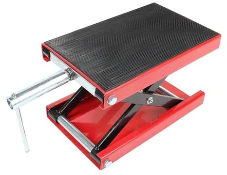 SCTTJSIXZ Cric Sollevatore a Forbice for Moto da 500 kg, Centro da 1100 libbre, Adatto for Utensili di Manutenzione Professionale su banchi da Lavoro for motociclette