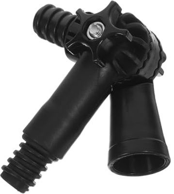 Gelenkadapter mit 6mm Gewinde für Verlängerungsstangen | Kunststoff in Schwarz, Sichere Verbindung mit Amerikanischem Stangengewinde, Flexibel Drehbar
