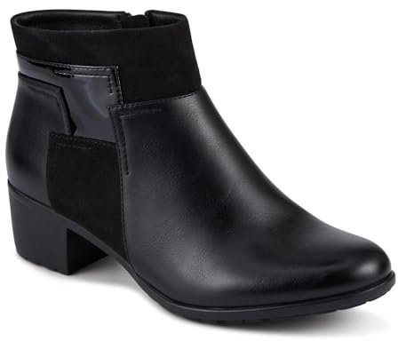 Pavers Womens Block Heel Ankle Boots With Inside Zip | Autumn Winter Collection | Boot | Block