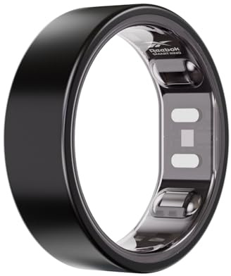 Reebok Smart Ring for Women or Men - Matte Black, Size 10 Fitness Ring - The Next Generation of Wearable Technology - Fitness and Sleep Tracker - Monitors Wellbeing and Recovery