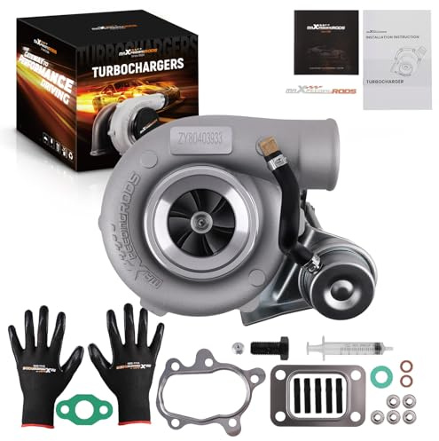 maXpeedingrods Turbolader Abgasturbolader 5-Schrauben-Flansch Universalöl + Wasserkühlung T25 T28 GT25 GT28 GT2871 GT2860 A/R .64 .60 1,8-3,0L 400PS