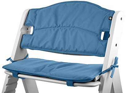 Tinydo® Hochstuhl Sitzkissen für Hauck Alpha, Blau | Ergonomisches Memory-Schaum Kissen zur Rückenentlastung, Sitzpolster extra dick, Sitzverkleinerer Auflage ohne Verrutschen