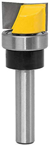 Gasea 8mm Tige Charnière à Bordure Affleurante Modèle de Mortaise Nettoyage de la Toupie Inférieure Fraise Pour le Travail du Bois, 19.05mm W X 11mm H