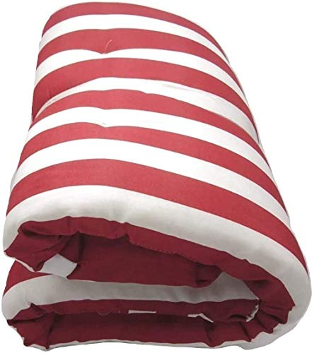 VIGIVISION Cojín Tumbona. Colchóneta para Tumbona Medidas 180x55X8cm. Roja