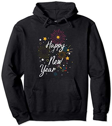 Konfetti Feuerwerk Party Geschenk Frohes Neues Jahr Pullover Hoodie