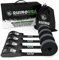Rhino USA Cinchas de Amarre (4 Pzs) – Resistencia a Rotura 500 Kg Garantizada – 4 Resistentes Correas de Amarre con Hebilla de 2.5cm x 3.6m – Eslingas de Carga de Asegurar Carga, Vehículos, Baca