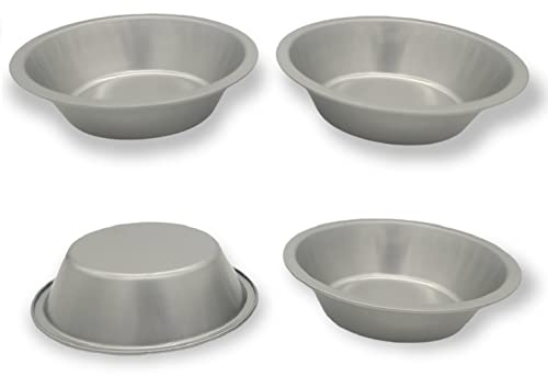 Handy Housewares 5 Tin Non-Stick Mini Pie Pans Set of 4 - Great for Desserts, Fruit Pies, Pot Pies and Quiches (1 Set (4 Pans))