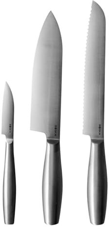 BOSKA Küchenmesser Set Copenhagen 3-teilig – Kochmesser - Messerset aus scharfem Edelstahl - mit ergonomischen Griffen - für präzises Schneiden in der Küche