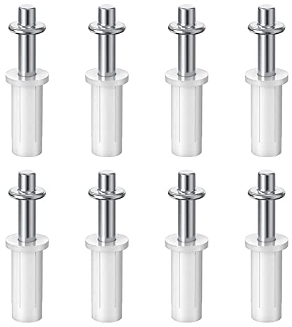UFURMATE Doppelfalt-Tür-Drehgelenk, 8 Stück, federbelastet, doppelt gefaltet, Schranktür, Top-Pivots, Karbonstahl, Faltschrank, Tür, Hardware, Reparaturteile für 3,5 cm dicke Schranktüren