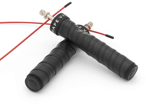 SHAPEVITAL Speed Rope | Ergonomisches Springseil | inkl. 2 Seilstärken