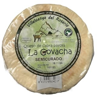 Queso semicurado de Cabra Payoya Artesano: Un viaje gustativo a la Sierra de Grazalema. La Covacha fusiona la tradición y la calidad en cada rincón de este queso excepcional. (2KG APROX)