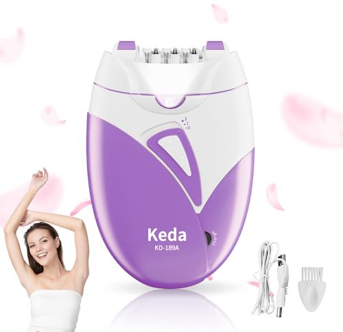Epilierer Damen, Epilierer Haarentfernung für Frauen,Gesichts Epilierer Damen mit 2 Geschwindigkeit,Elektrischer Glide Epilierer - Frauen Kabellose Epilierer Lady Shaver Removal für Bikinizone,Achseln