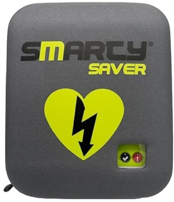 AED Defibrillator SMARTY SAVER PLUS 2026, vollautom. Auslösung, Umschalter Erwachsene/Kinder auf Kleinkinder-Modus, Kombi-Elektroden, aktiver Herzdruckmassage-Assistent