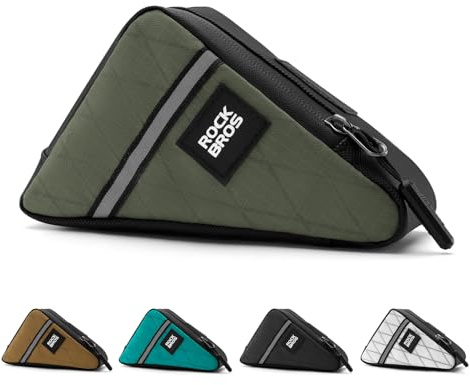 ROCKBROS Bike Frame Pouch Triangle Bag - Waterproof Small Bicycle Bag for Boys, Girls, Men, Women - Road & Folding Bike Accessory