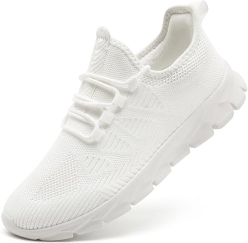 MGNLRTI Chaussures Homme Basquette Sport Basket Blanche Running Tennis Course Confortables Marche Fitness Outdoor Gym Jogging Sneakers 42