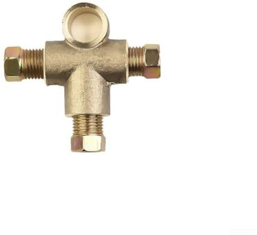 Bremsleitung T-Stück mit 3 männlichen Muttern für 3/16 Rohr und 10 mm x 1 mm Anwendungen