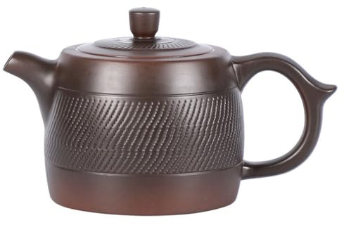 ADERFETBI Tetera Hierro Fundido Tetera Hecha a Mano de 250ML, Juego de té for el hogar, Tetera Individual, Tetera Decorativa Retro, té de la Tarde Juego de Te
