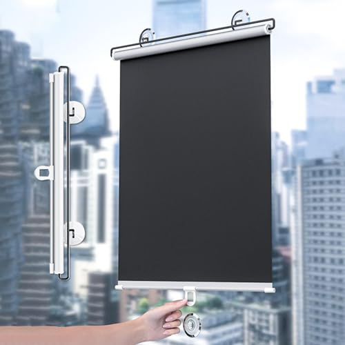 Roller Shades for Windows,Suction Cup Retractable Roll up Blinds,30cm 58cm 60cm 70cm 80cm Interior Blackout Curtain,Thermal Insulation Window Blinds,For Home Office Blackout Blind