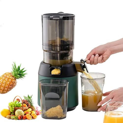 Slow Masticating Juicer, Professional Cold Press with Wide Feeding Chute, Quiet Motor, Reverse Function for Fruits and Vegetables