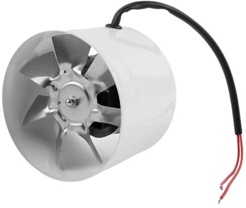 LVSEWOA Extractor de Humos en línea de 150 mm, 1 Unidad, 2800 RPM, 40 W, 50 Hz, 600 m³/h, silencioso, para baño, Cocina y Techo (Blanco)