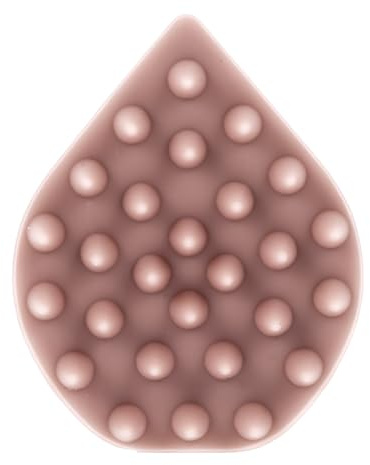 TOYZFRIENDY Silikon Kopfhautbürste Wassertröpfchen Massagekamm für Trockene und Nasse Haare Tragbares Haarpflege tool zur Tiefen Reinigung und Entspannenden Kopfhautmassage Verbessert Haar