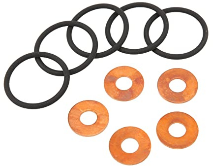 Wakects Kit de Sellado de Inyector de, Caucho y Metal, Juntas Tóricas y Arandelas, Repuesto ERR6417 para TD5 1998-2006 2 TD5 1998-2004