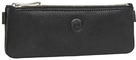 Sonnenleder Stiftetui Federmäppchen Leder Stifteetui Stifttasche 16cm schwarz