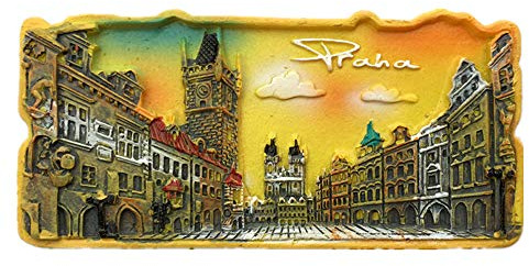Kühlschrankmagnet mit 3D-Karler-Brücke, Vltava Praha Prag, Tschechische Republik, Heim- und Küchendekoration, Prag, Tschechische Republik, Kühlschrankmagnet, Souvenir, Geschenk