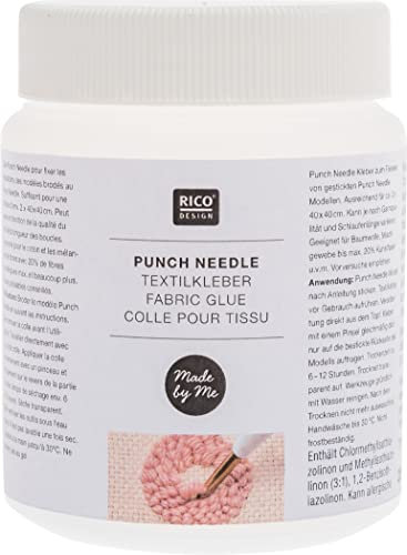 Rico Design Textilkleber 250g Wasserbasis Punch Needle 250 g