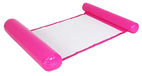 GDYS Aufblasbarer Pool Schwimmende Wasserhängematte Aufblasbare Mehrzweck-hängematte Wasserhängematte Lounge Für Erwachsene Pool Oder Strand Mit Inflator (rosa)